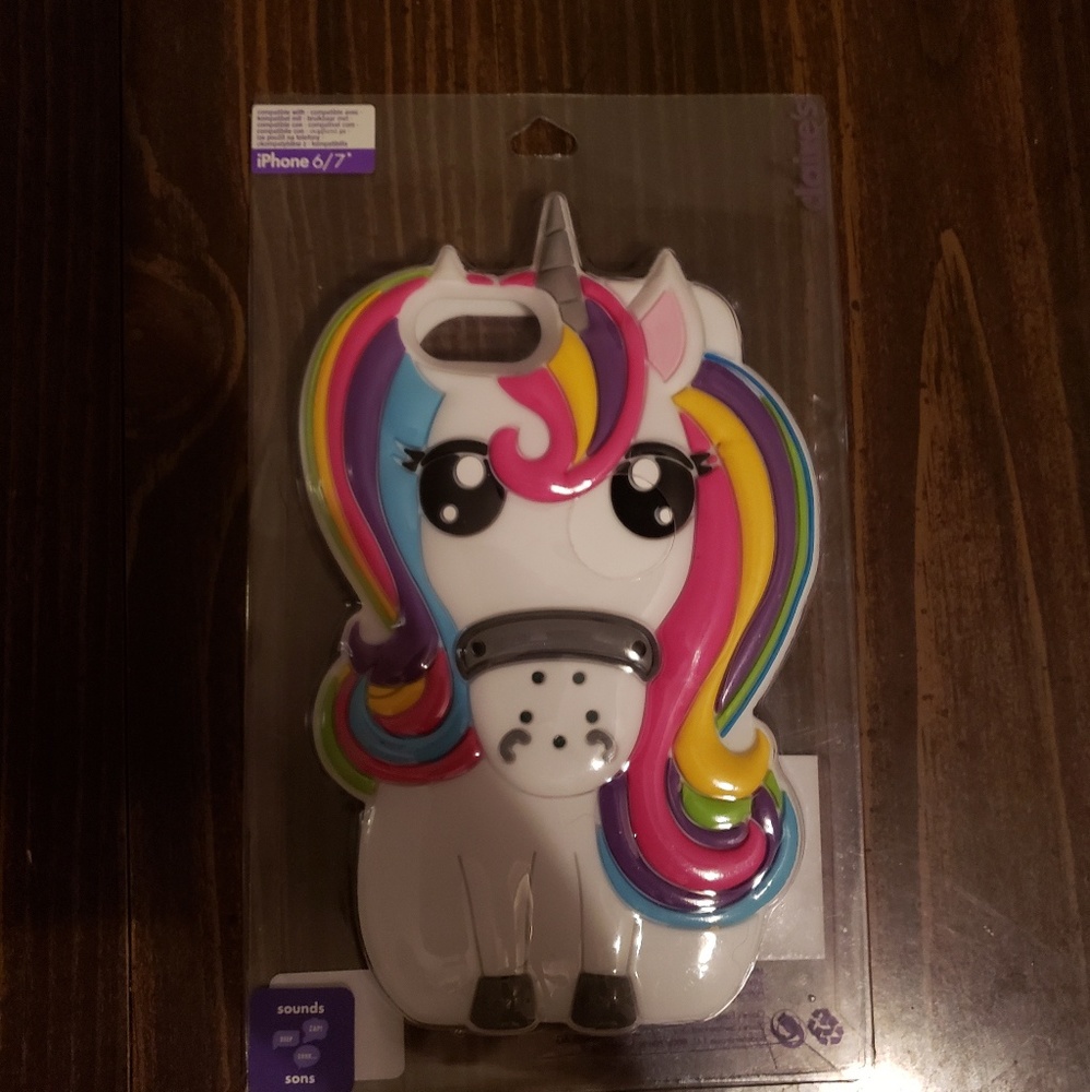 Unicorn iPhone 6/7 case (makes noise)